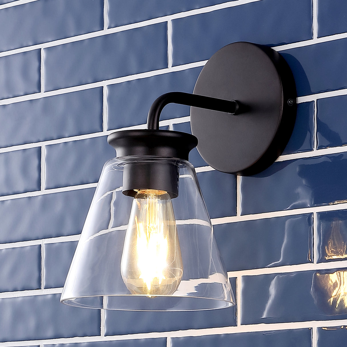 Kondo 1-Light Modern Farmhouse Iron LED Vanity