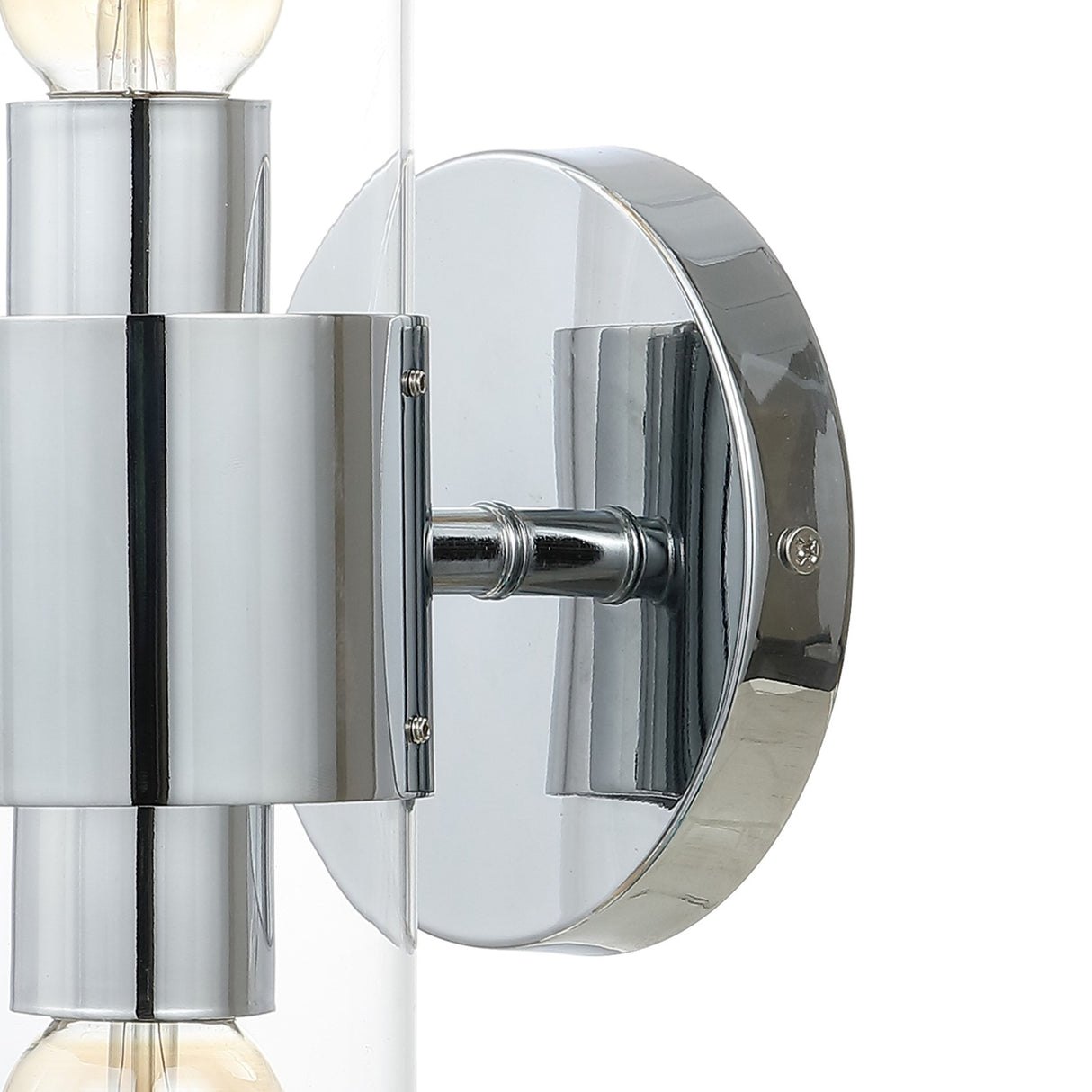 Quinn 2-Light Mid-Century Modern Iron/Acrylic LED Sconce