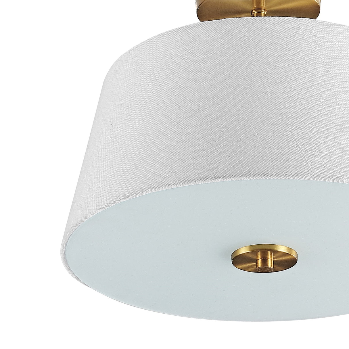 Isabella 3-Light Modern Midcentury Iron LED Semi Flush Mount