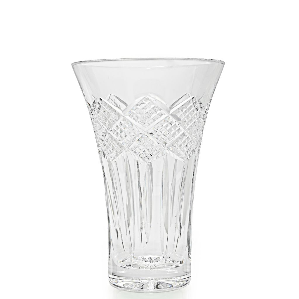 House of Waterford Crystal Cliffs of Moher Strawberry-Cut Vase - ShopHQ Exclusive