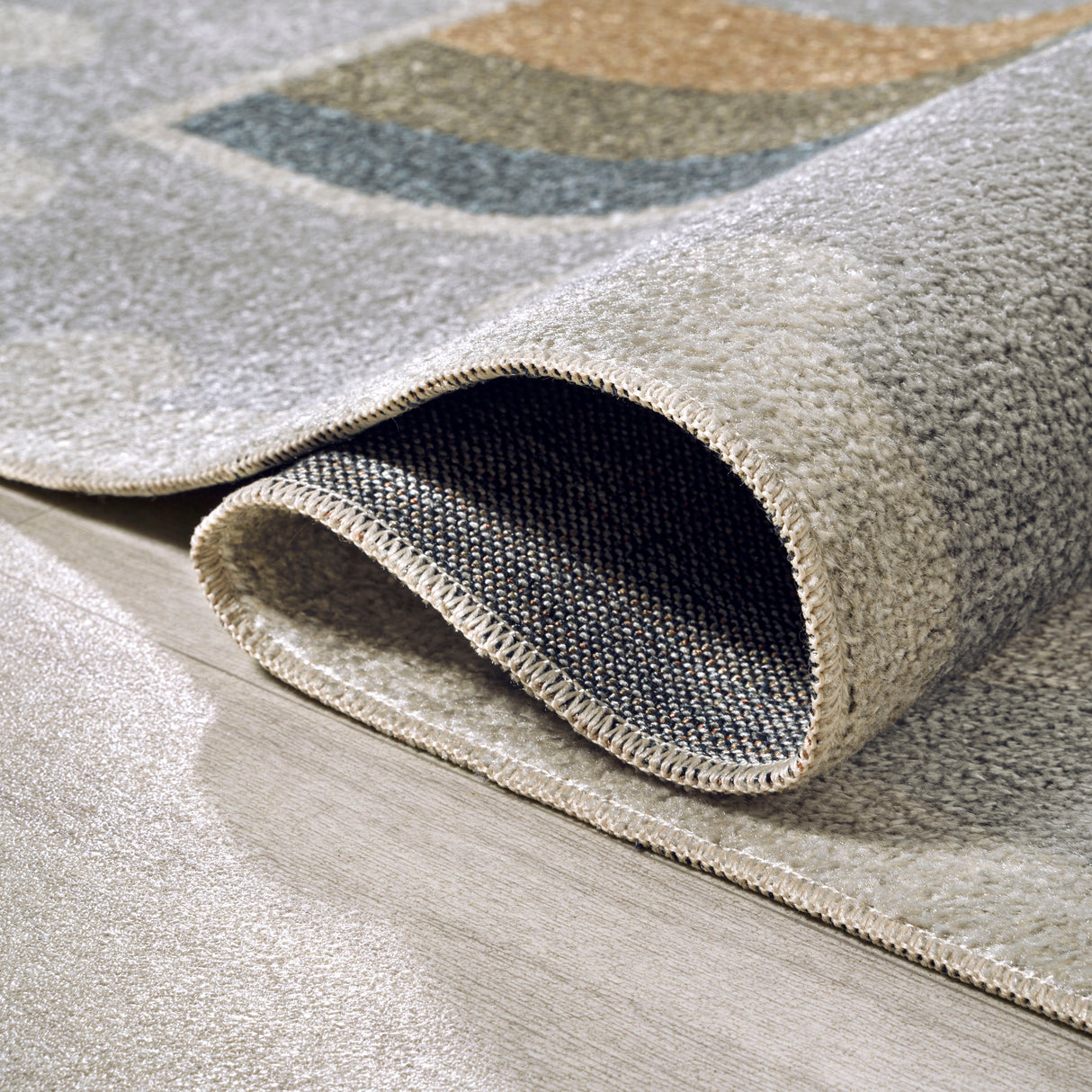 Minha Rainbow Dot Modern Machine-Washable Runner Rug