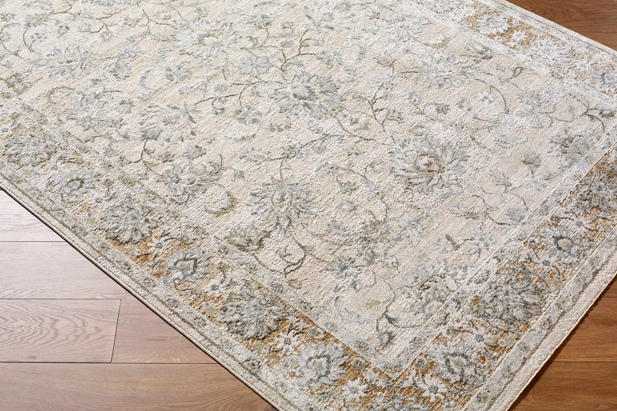 Kerem Cream Damask Rug
