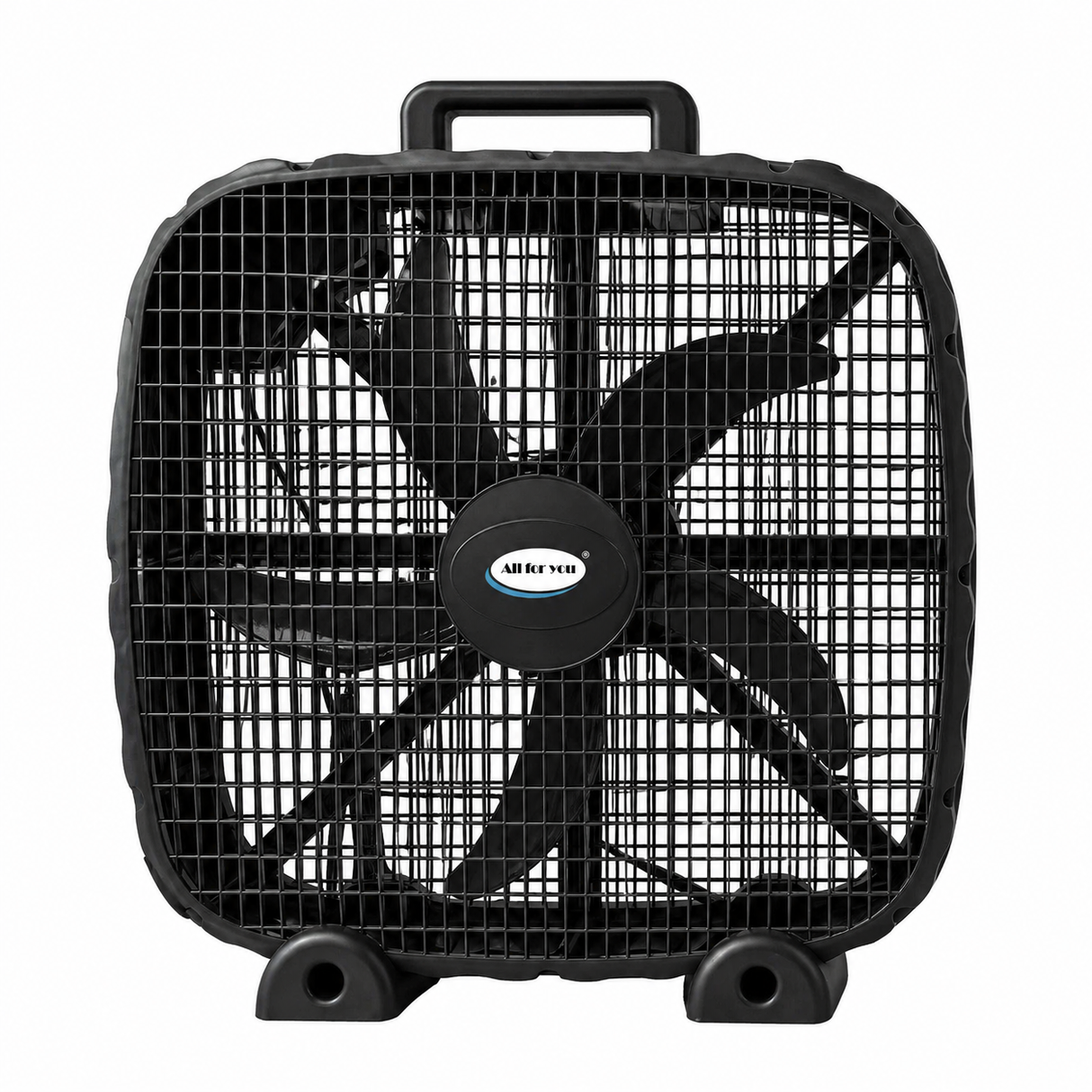 20-Inch 3-Speed Box Fan – Portable Bedroom Fan with Carry Handle, 5-Blade Powerful Airflow & Lightweight Design