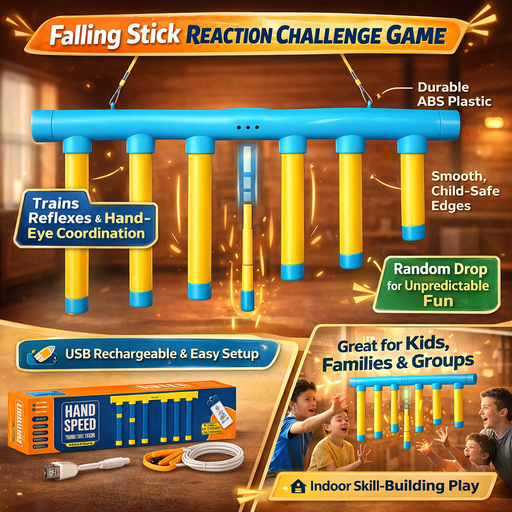 Kids Reaction Training Game Falling Stick Reflex Challenge