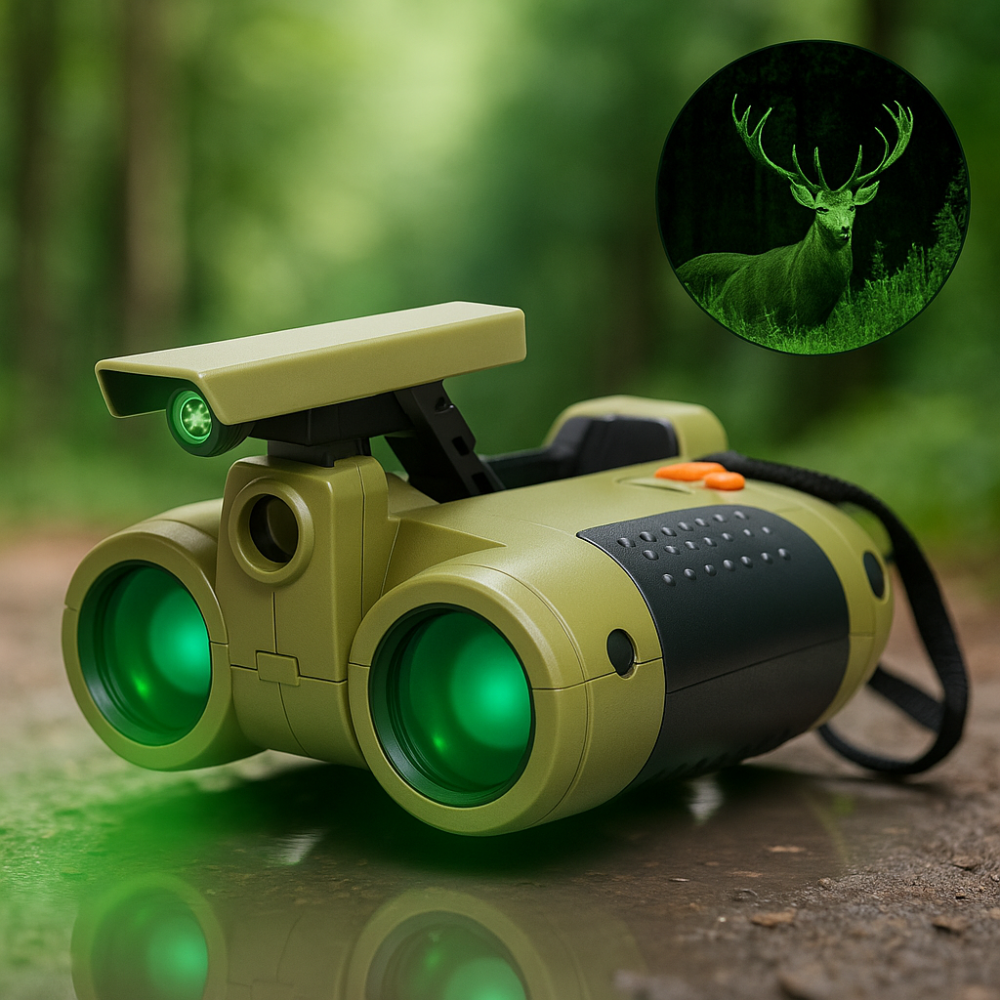 Kids Night Vision Binoculars 4X Outdoor Adventure Toy