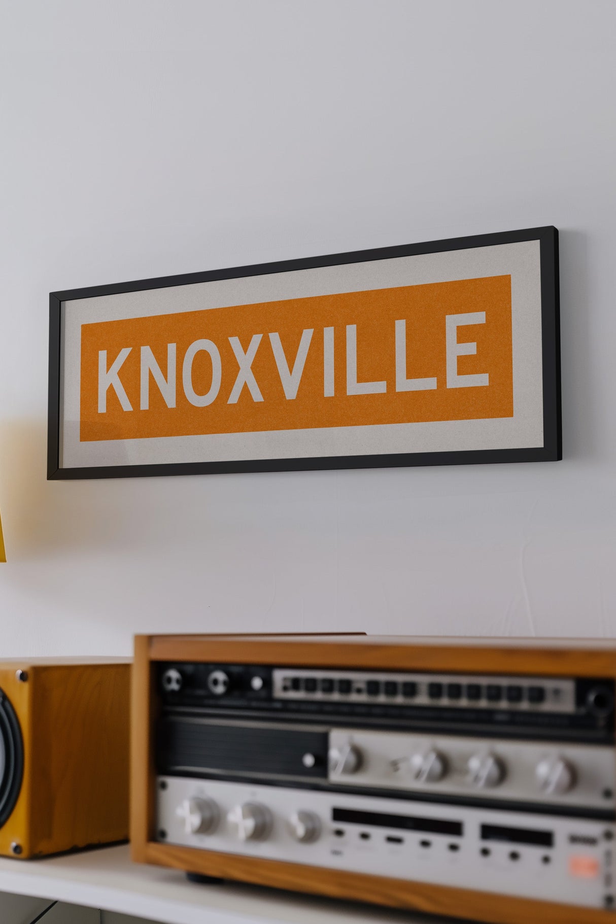 Framed Knoxville Orange Bus Scroll