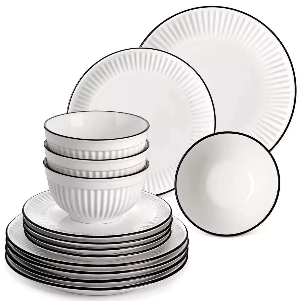 Leila 12 Piece Dinnerware Set