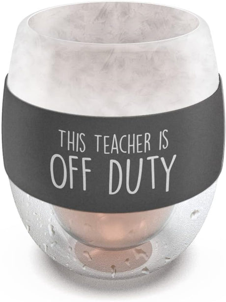 Teacher-Appreciation-Freezer-Stemless-Wine-Glass-Gift-for-Teacher-Off-Duty-Frozen-Wall-Insulated-Chiller-Cup-for-Ice-Cold-Drinks-(Gift-for-Christmas/Birthday/End-of-Year)-