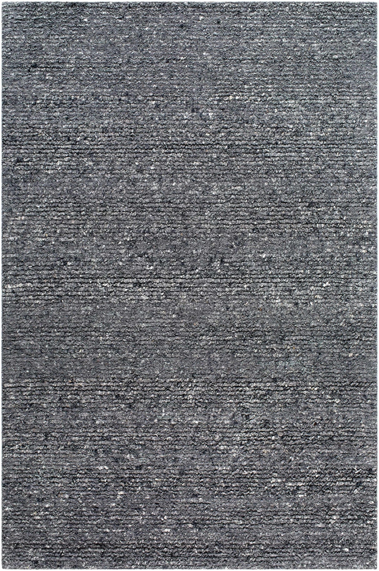 Winta Black Wool Area Rug