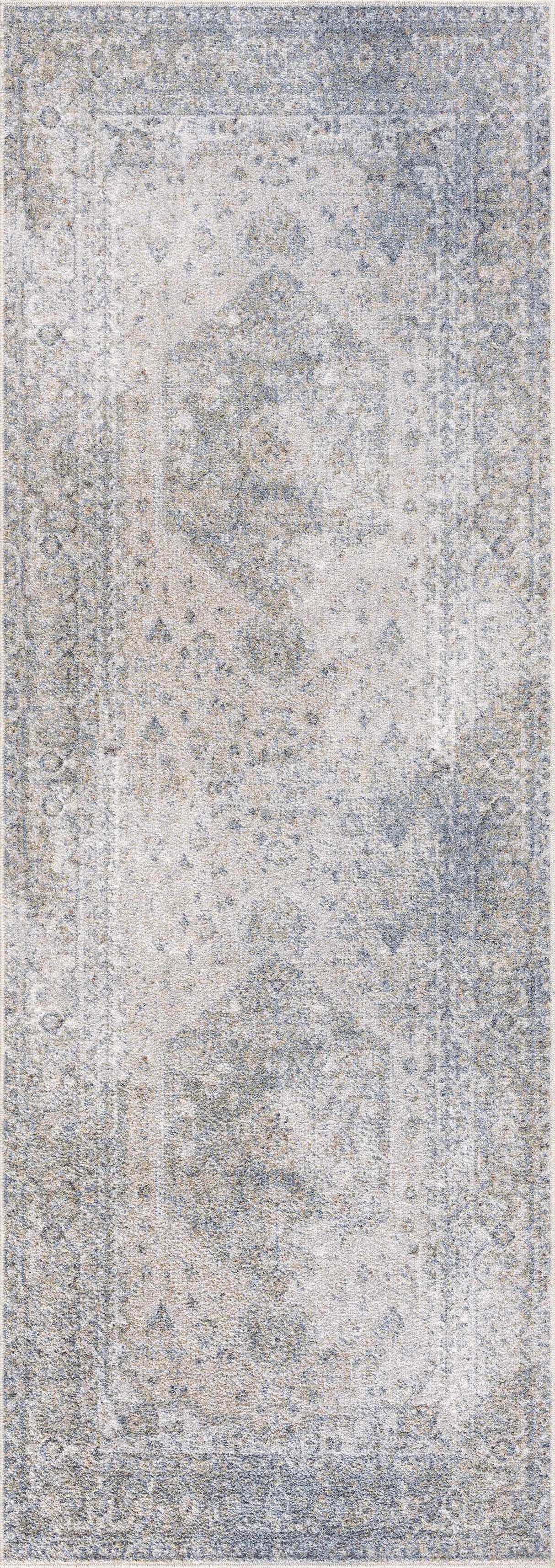 Gael Blue Boutique Washable Rug