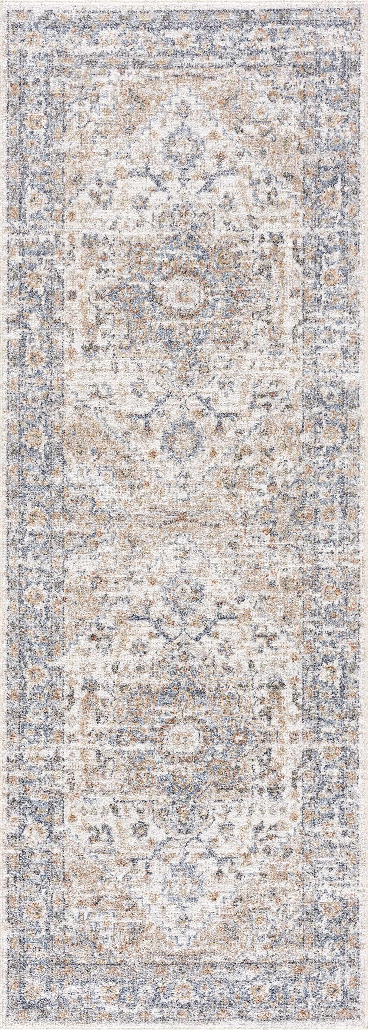 Ezri Flat Pile Washable Rug