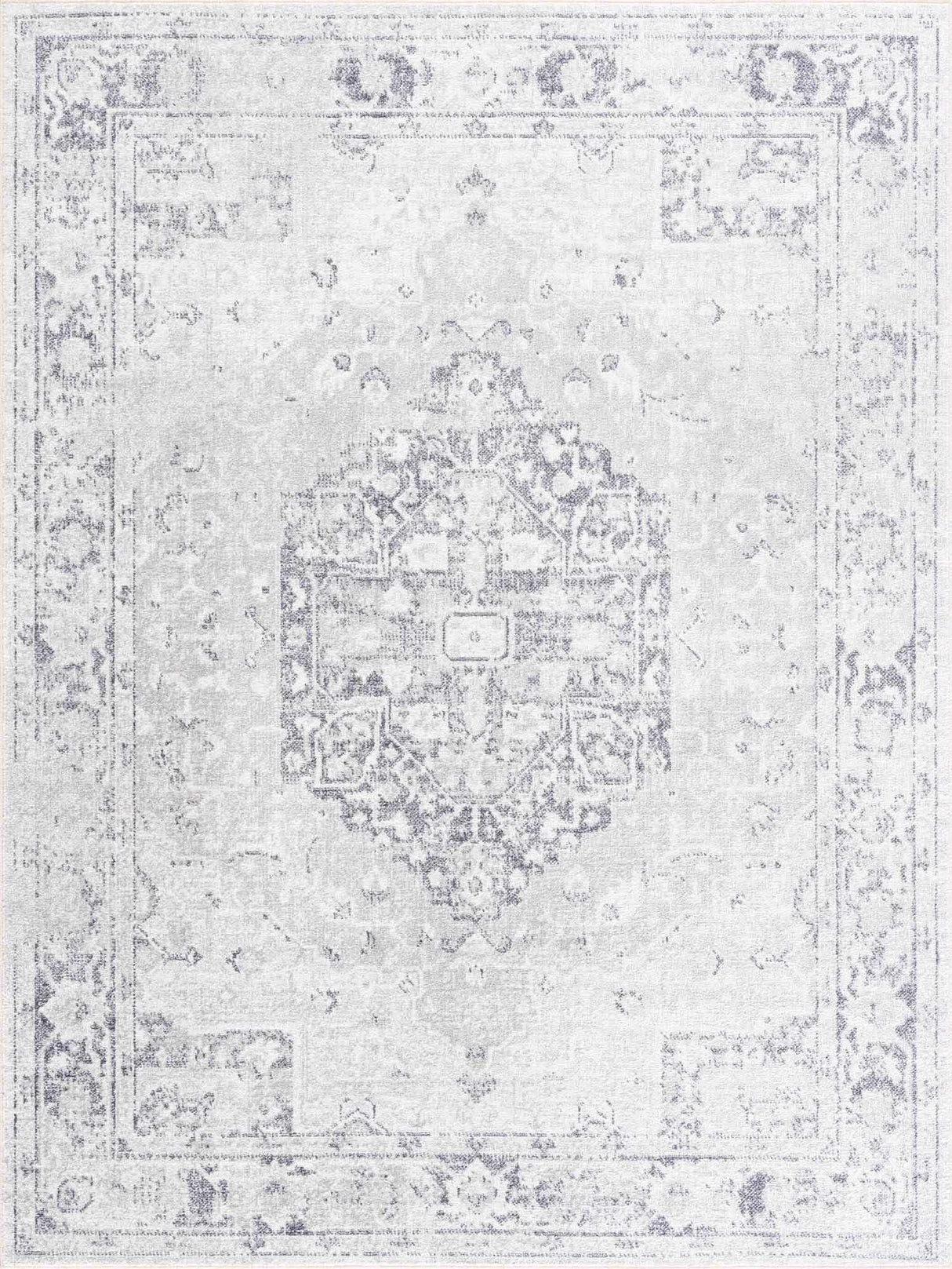 Akram Antrasit Flat Pile Washable Rug