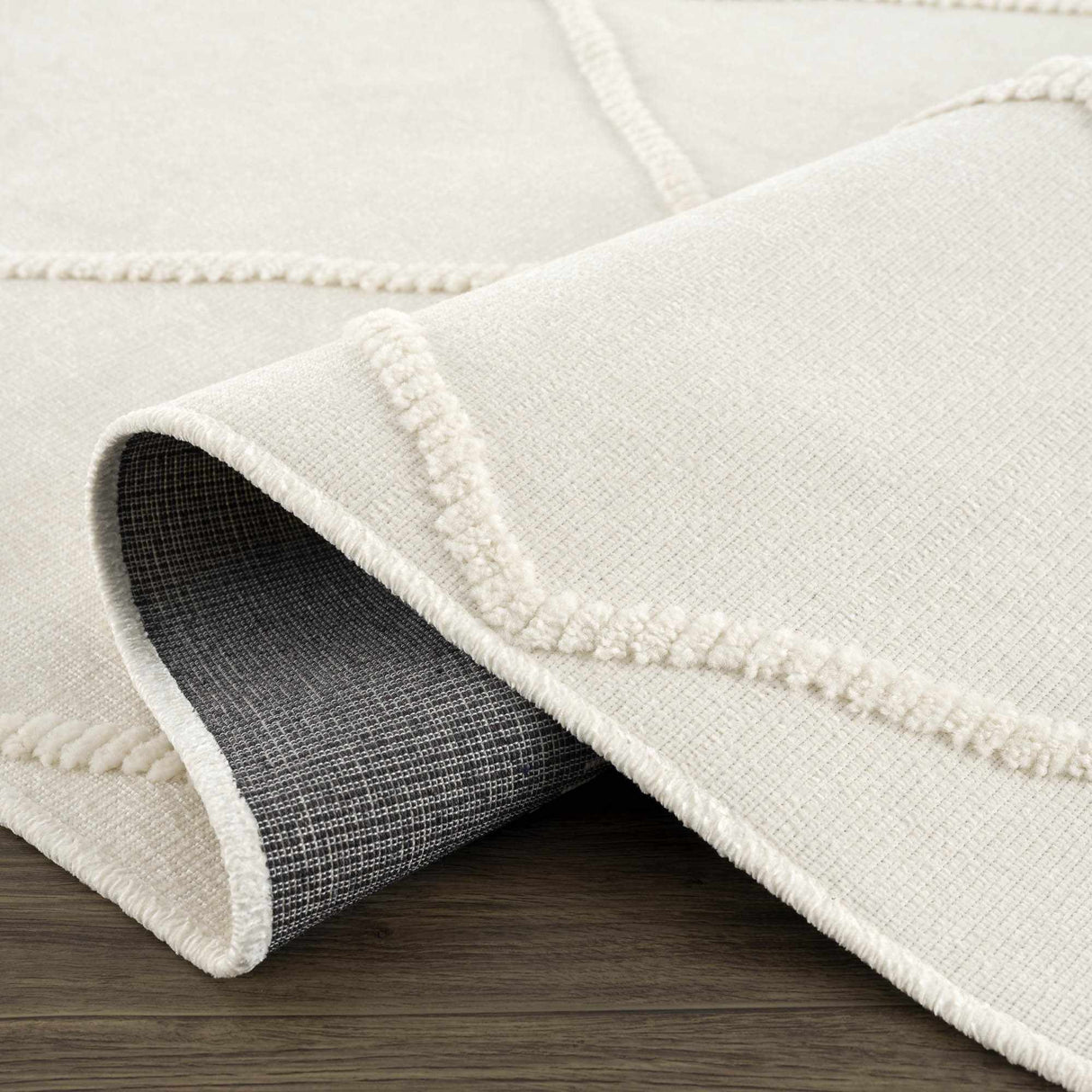 Amani White Washable Rug - Clearance