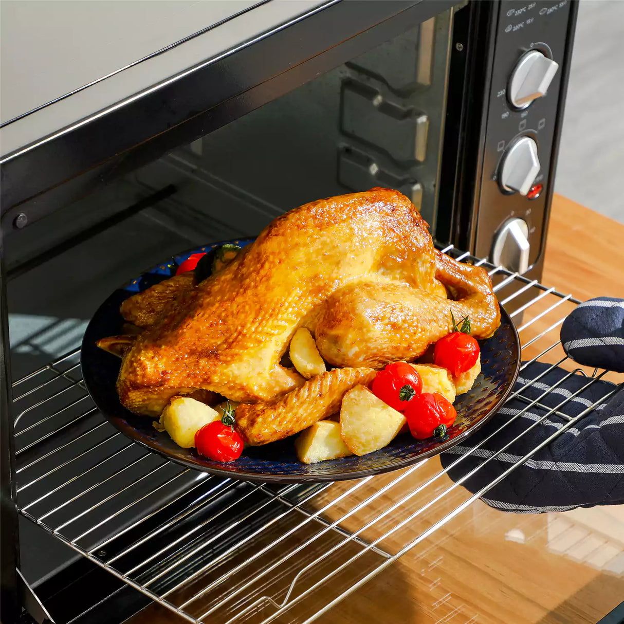 Lydia 16 Piece Starry Blue Dinnerware Set