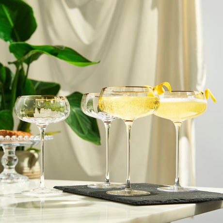 Aurelia-Champagne-Coupe-Cocktail-Glassware,-Set-of-2-Champagne-Glasses