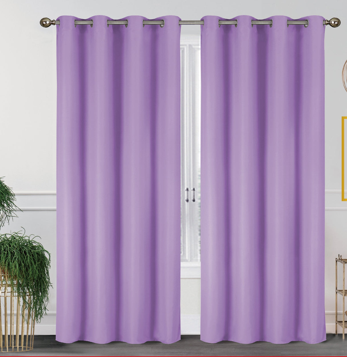 2 Pack - 55" x 84" Solid Thermal Blackout Panels (19 Colors)