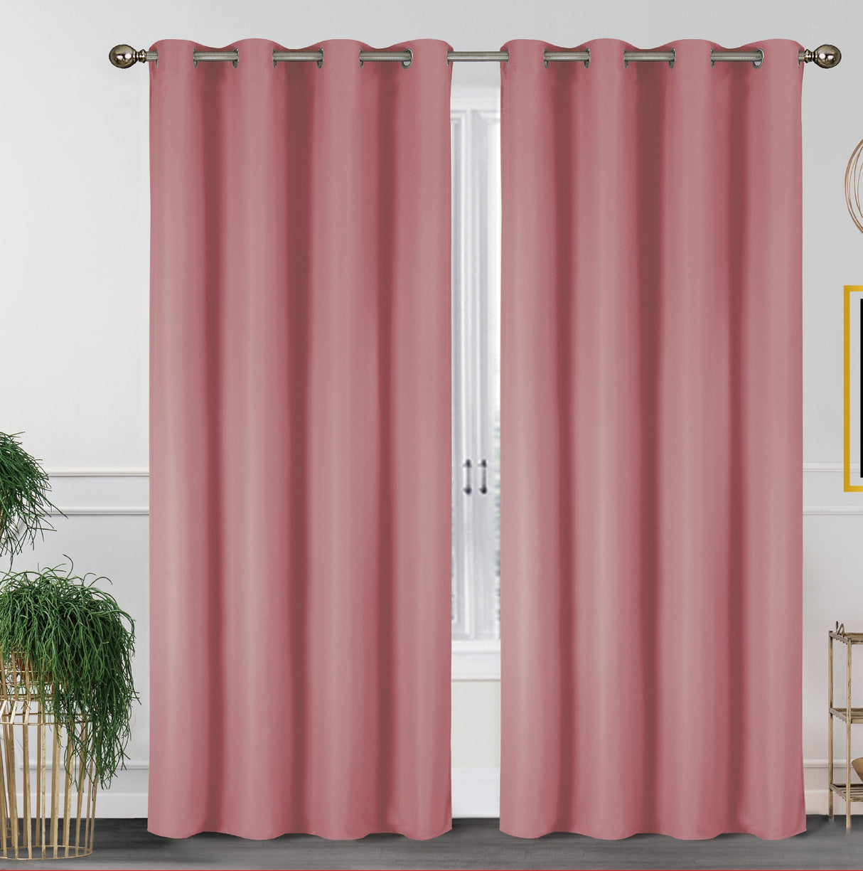2 Pack - 55" x 84" Solid Thermal Blackout Panels (19 Colors)