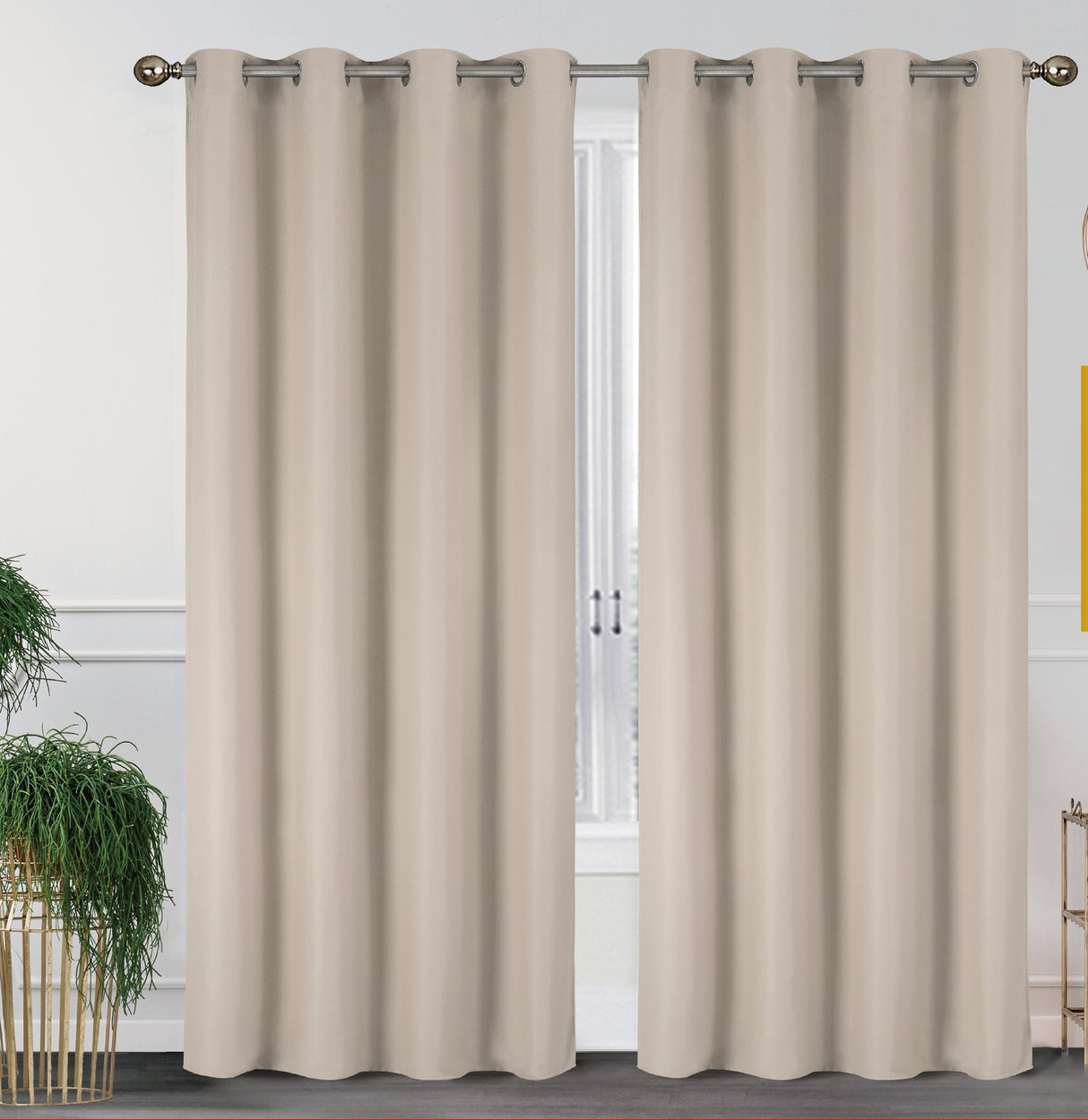 2 Pack - 55" x 84" Solid Thermal Blackout Panels (19 Colors)