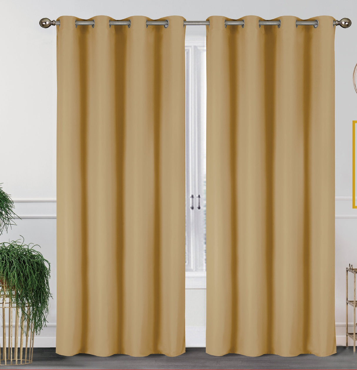 2 Pack - 55" x 84" Solid Thermal Blackout Panels (19 Colors)