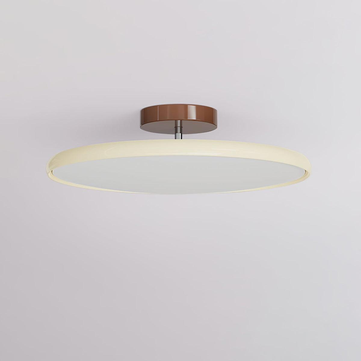 Orbitra | Flush Mount LED Ceiling Light with Swivel Arm, Dimmable Beige or Green Fixture