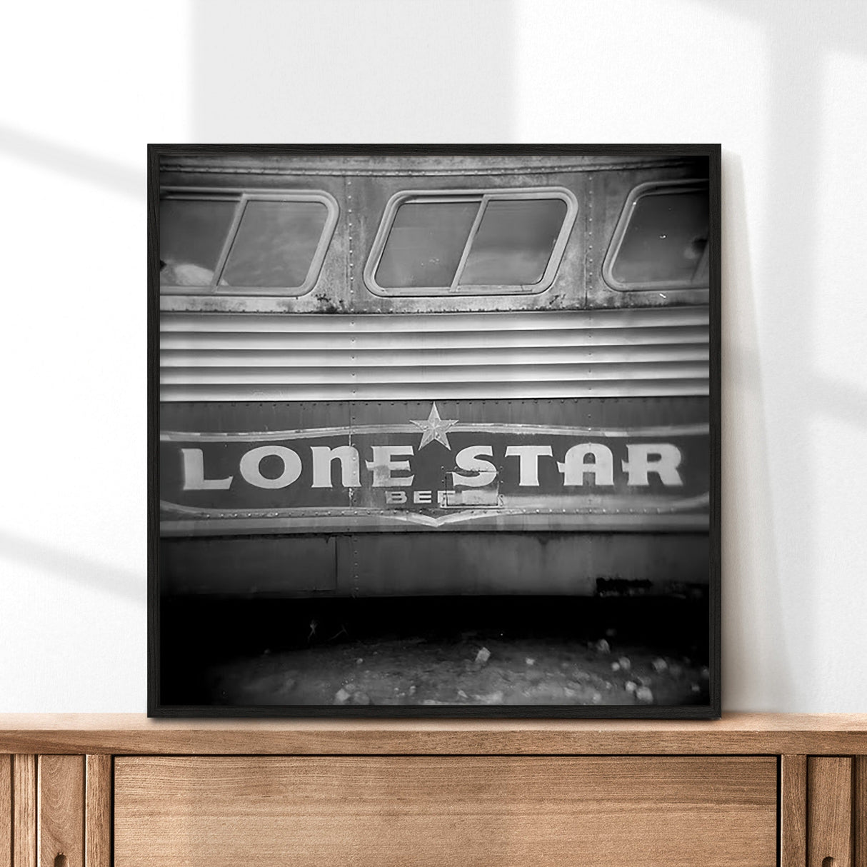 Lone Star Beer Bus Holga Photography Print