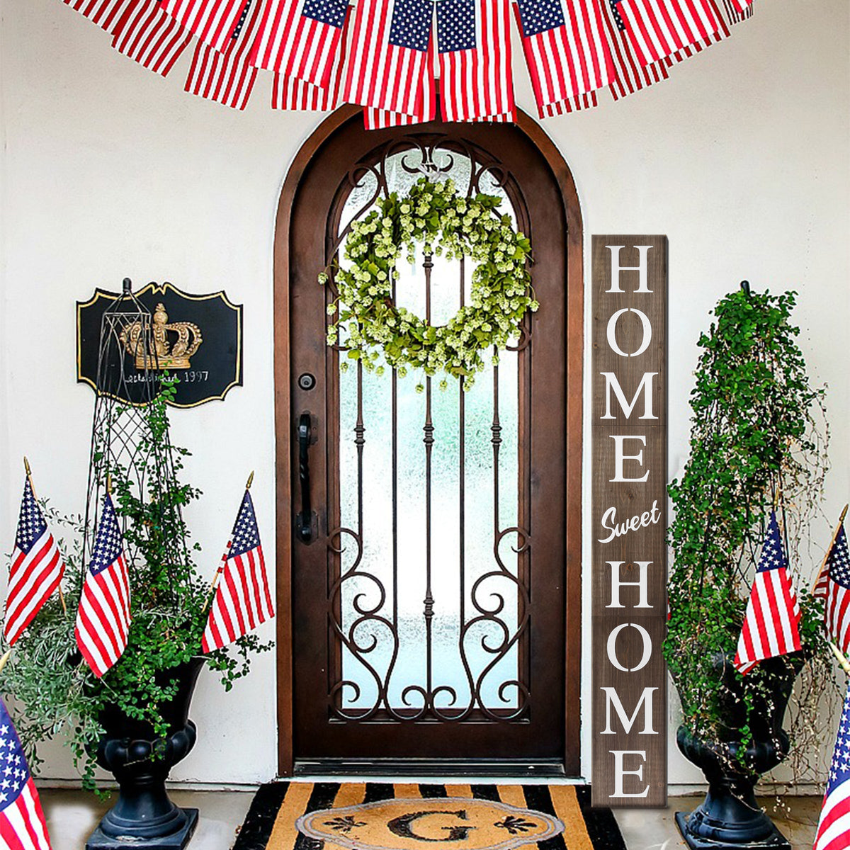 Home sweet home porch sign 72in
