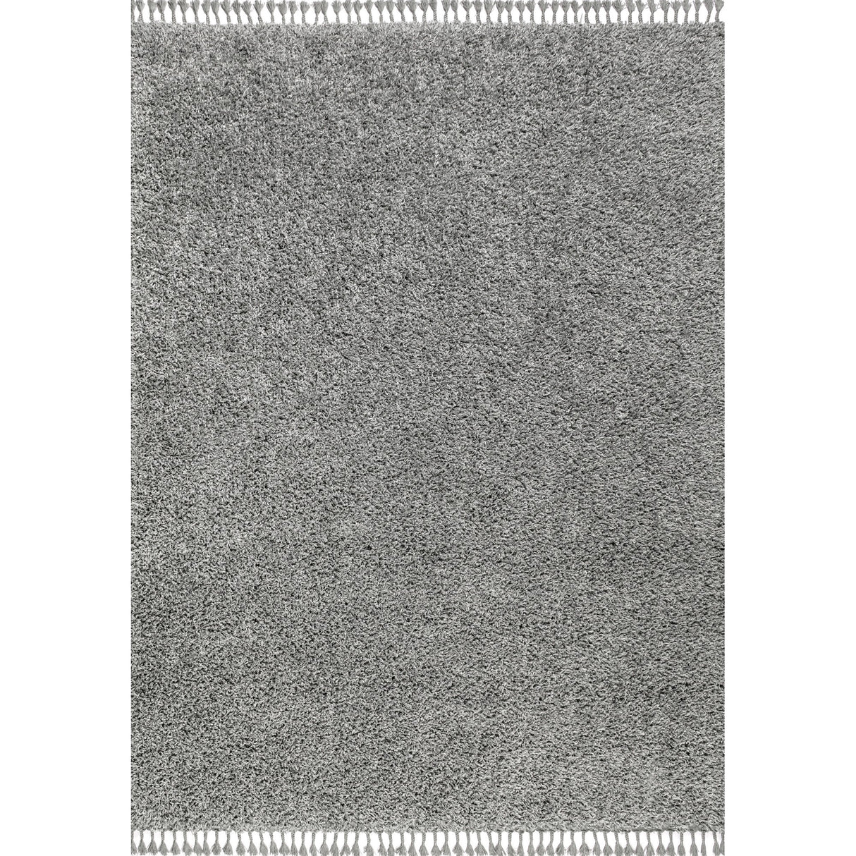 Mercer Shag Plush Tassel Area Rug 3x5 Charcoal