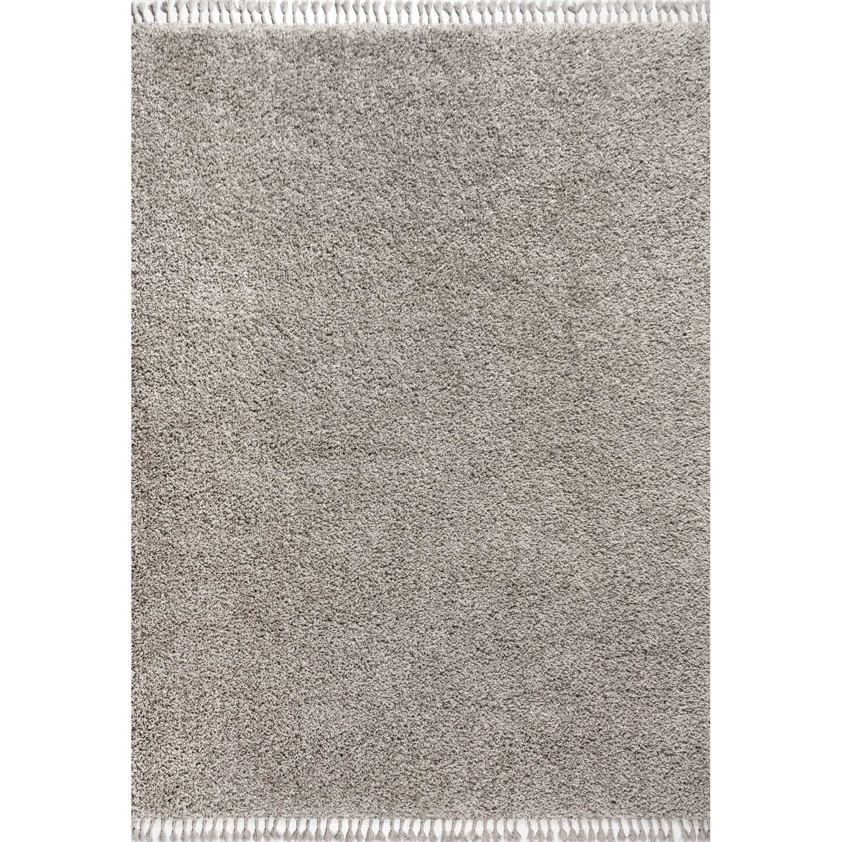 Mercer Shag Plush Tassel Area Rug 3x5 Charcoal