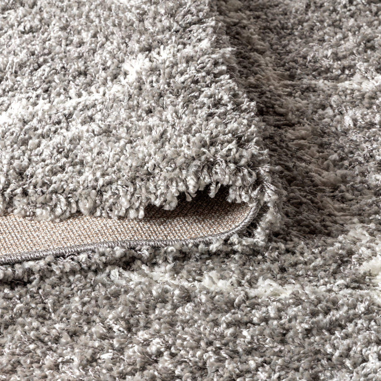 Mercer Shag Plush Tassel Moroccan Geometric Trellis Runner Rug