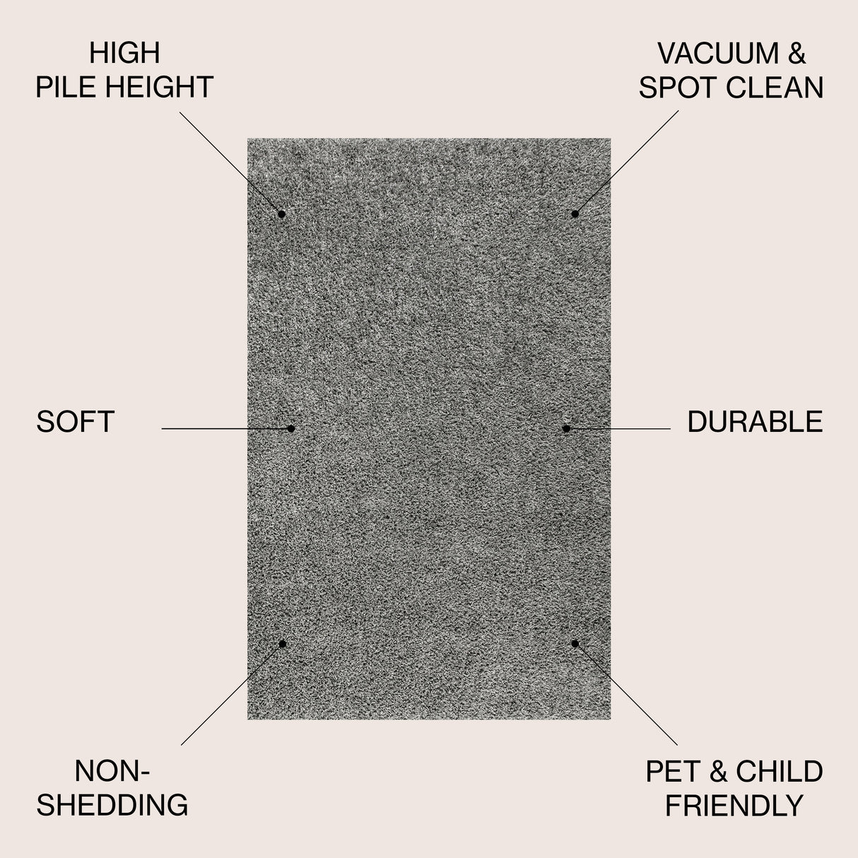 Mercer Shag Plush Area Rug