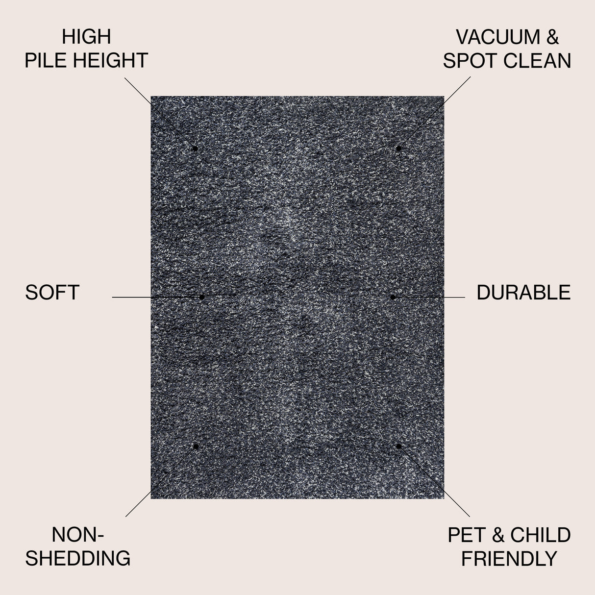 Mercer Shag Plush Area Rug