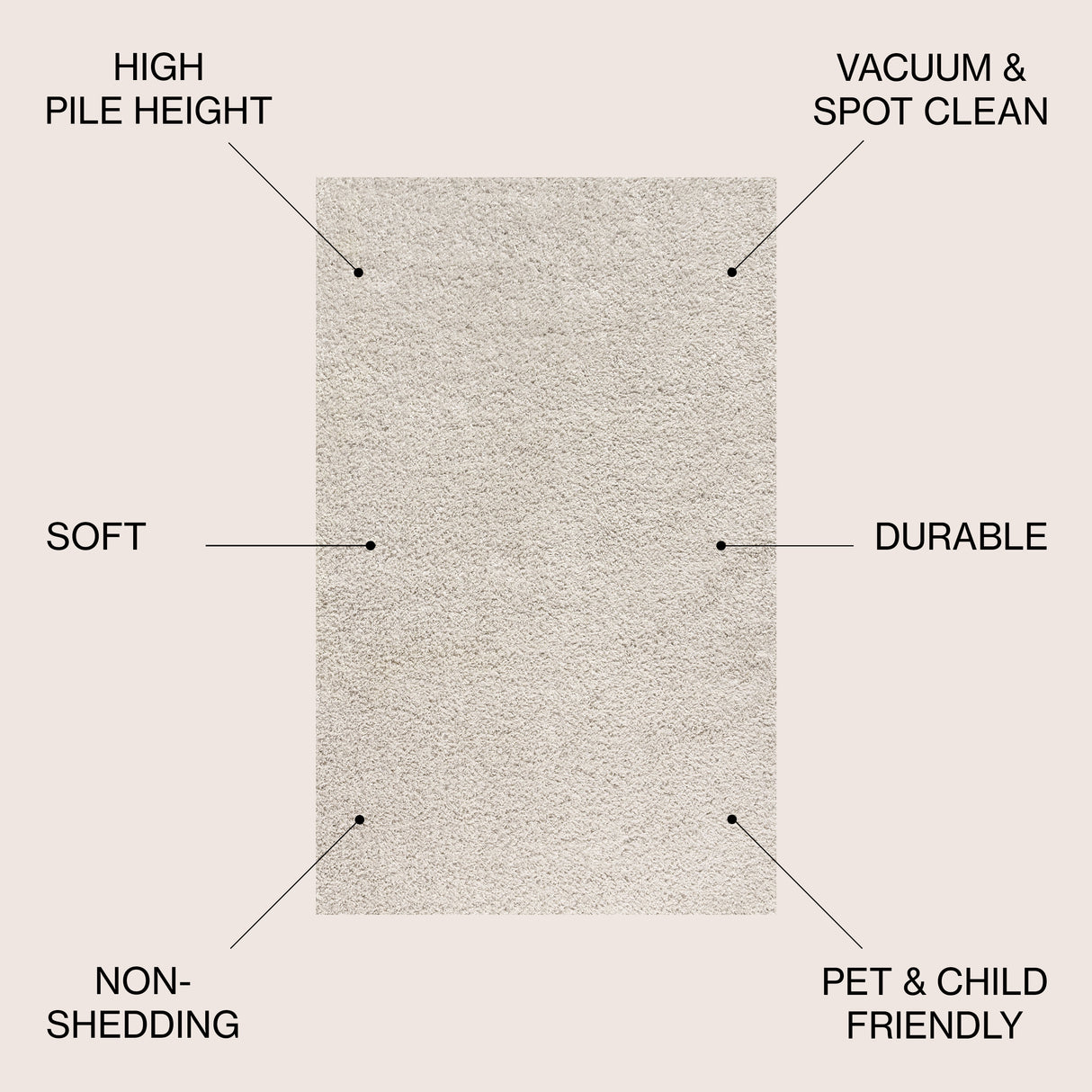 Mercer Shag Plush Area Rug