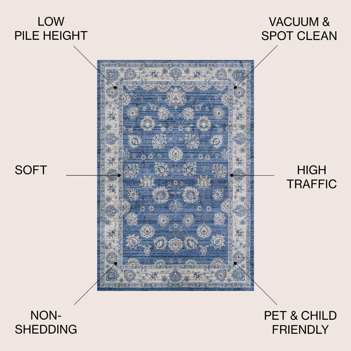 Modern Persian Vintage Moroccan Traditional Area Rug