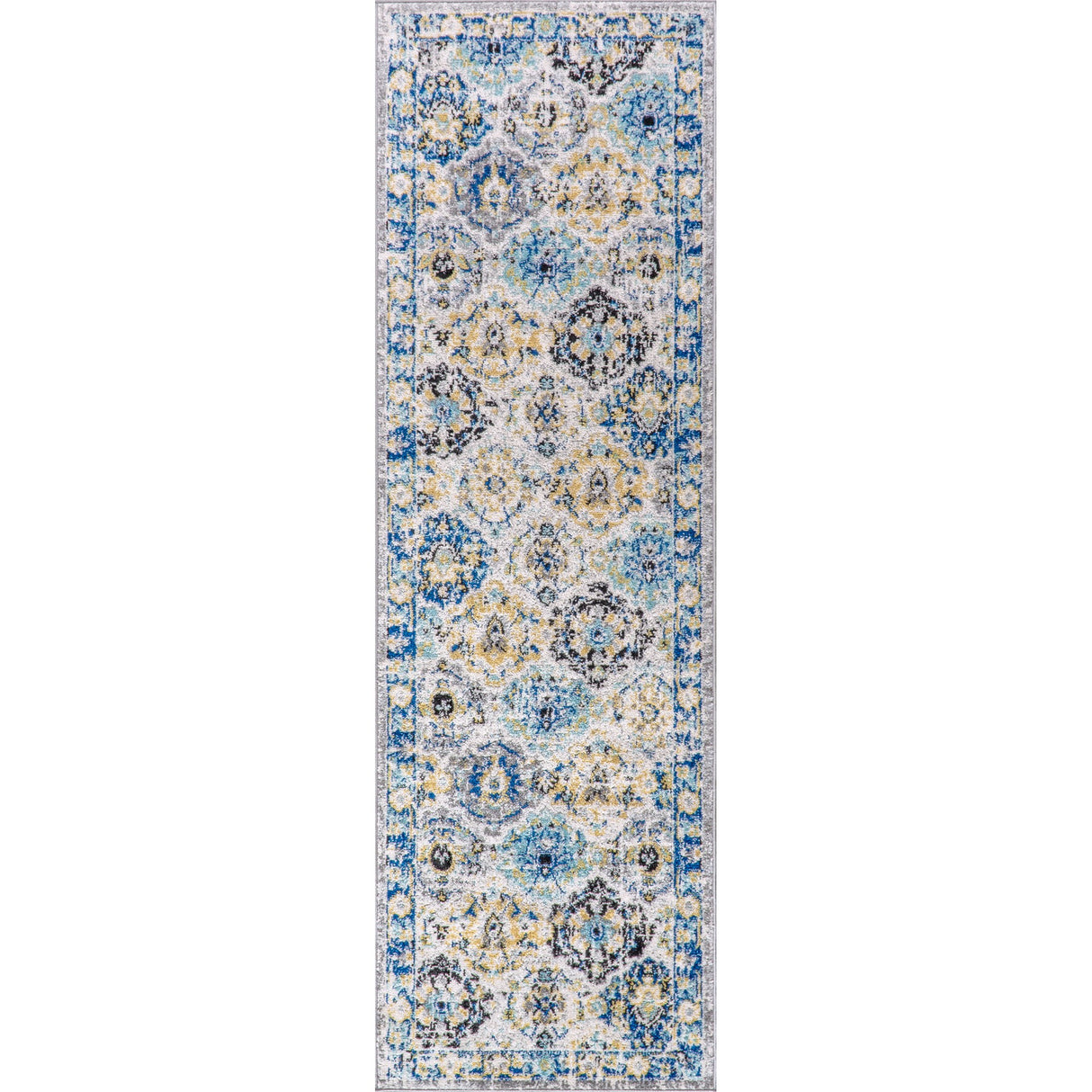 Modern Persian Boho Vintage Trellis Runner Rug