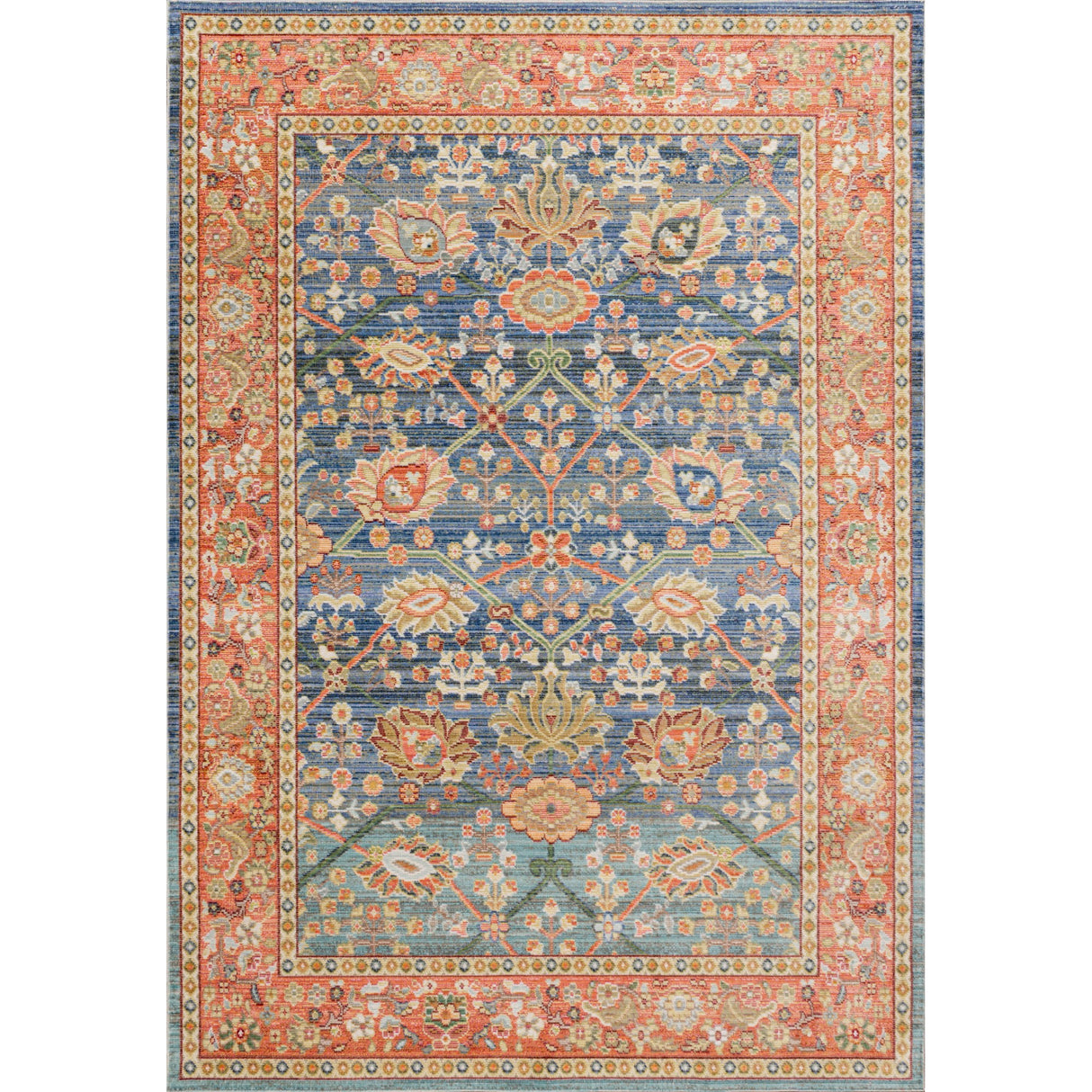 Alba Modern Faded Peshawar Area Rug