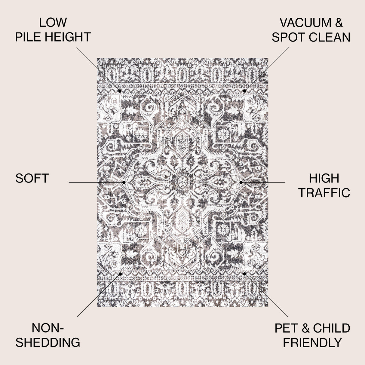 Scala Grand Medallion Ornate Area Rug