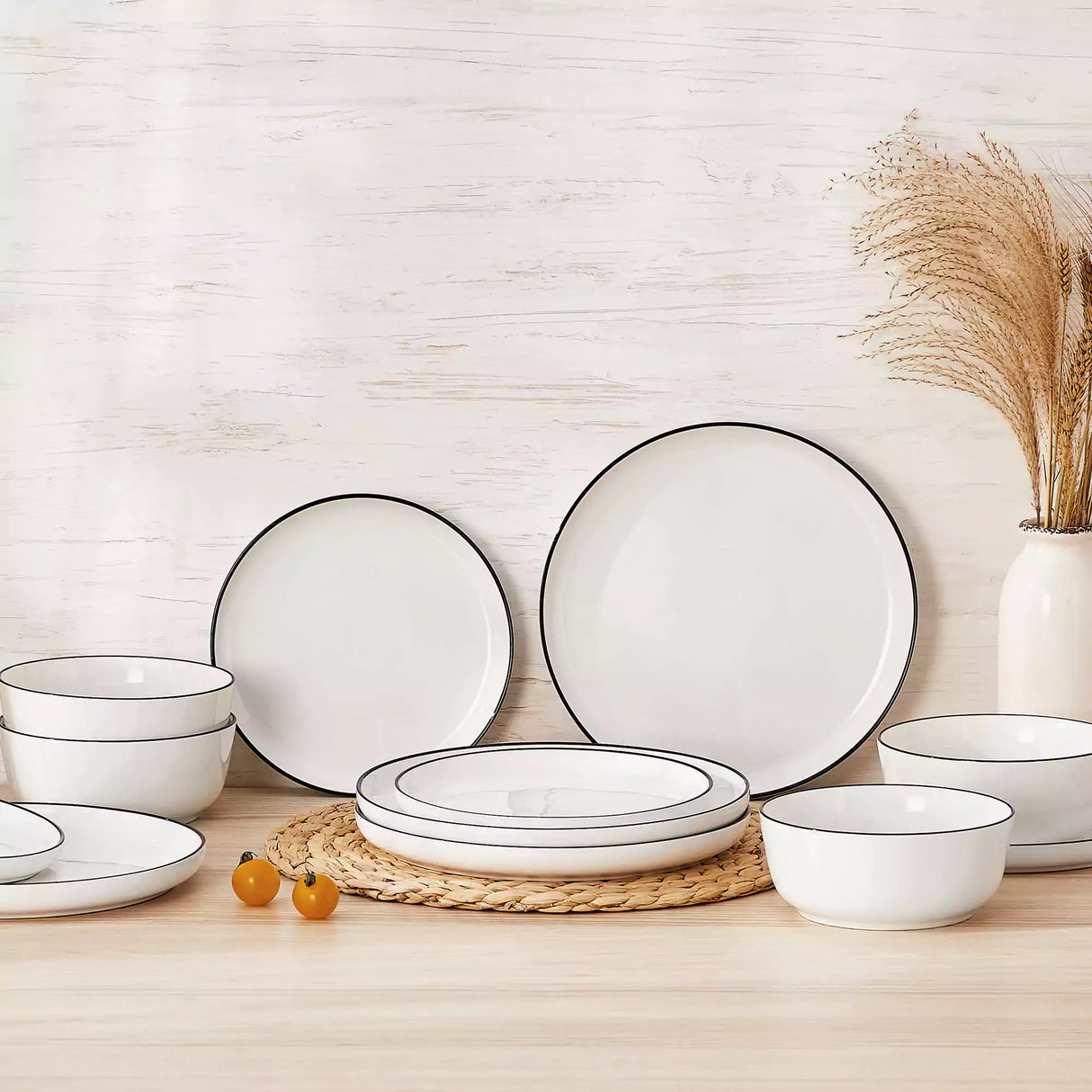 Mina 12 Piece Dinnerware Set