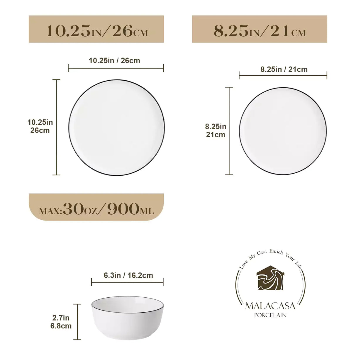 Mina 18 Piece Dinnerware Set