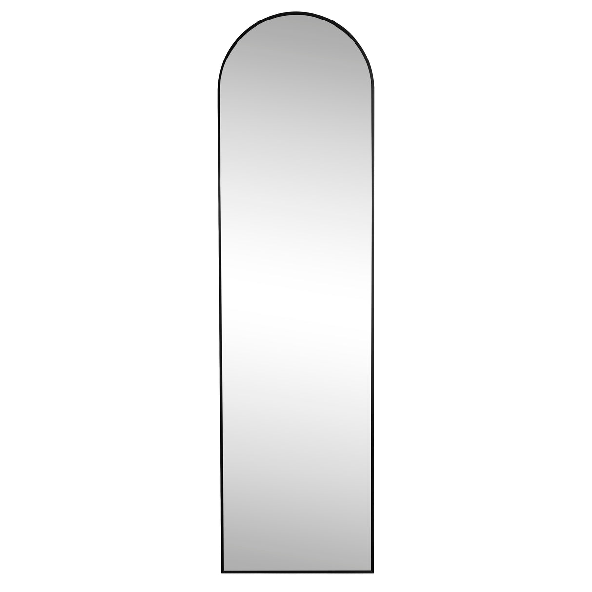 Adrian Large Arched Metal Framed Floor Full-Length Mirror