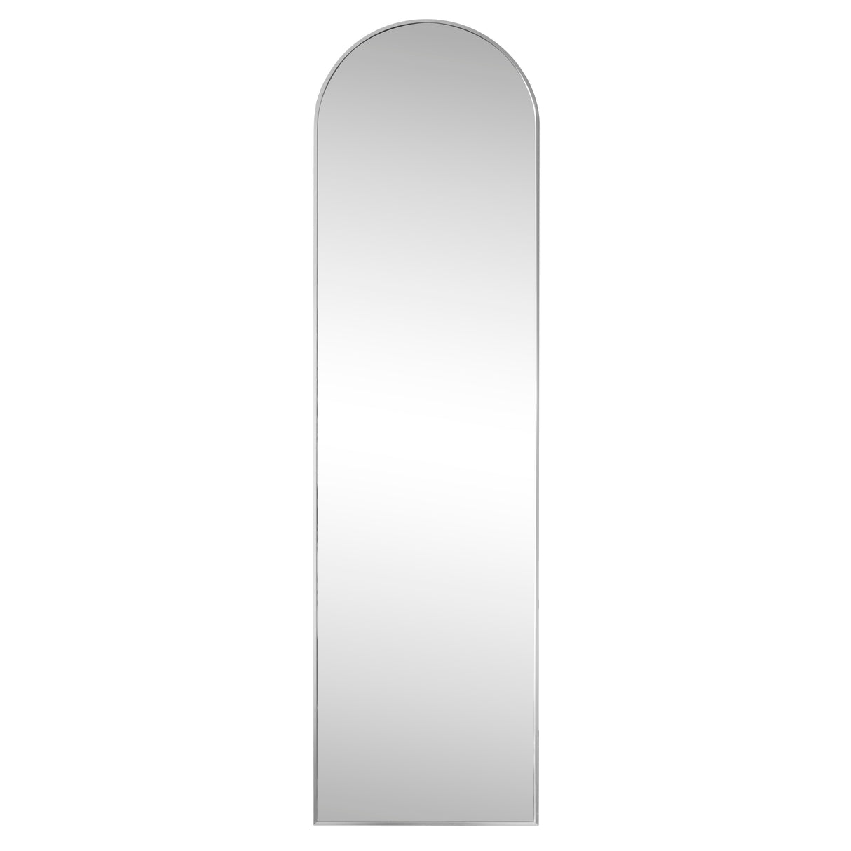 Adrian Large Arched Metal Framed Floor Full-Length Mirror