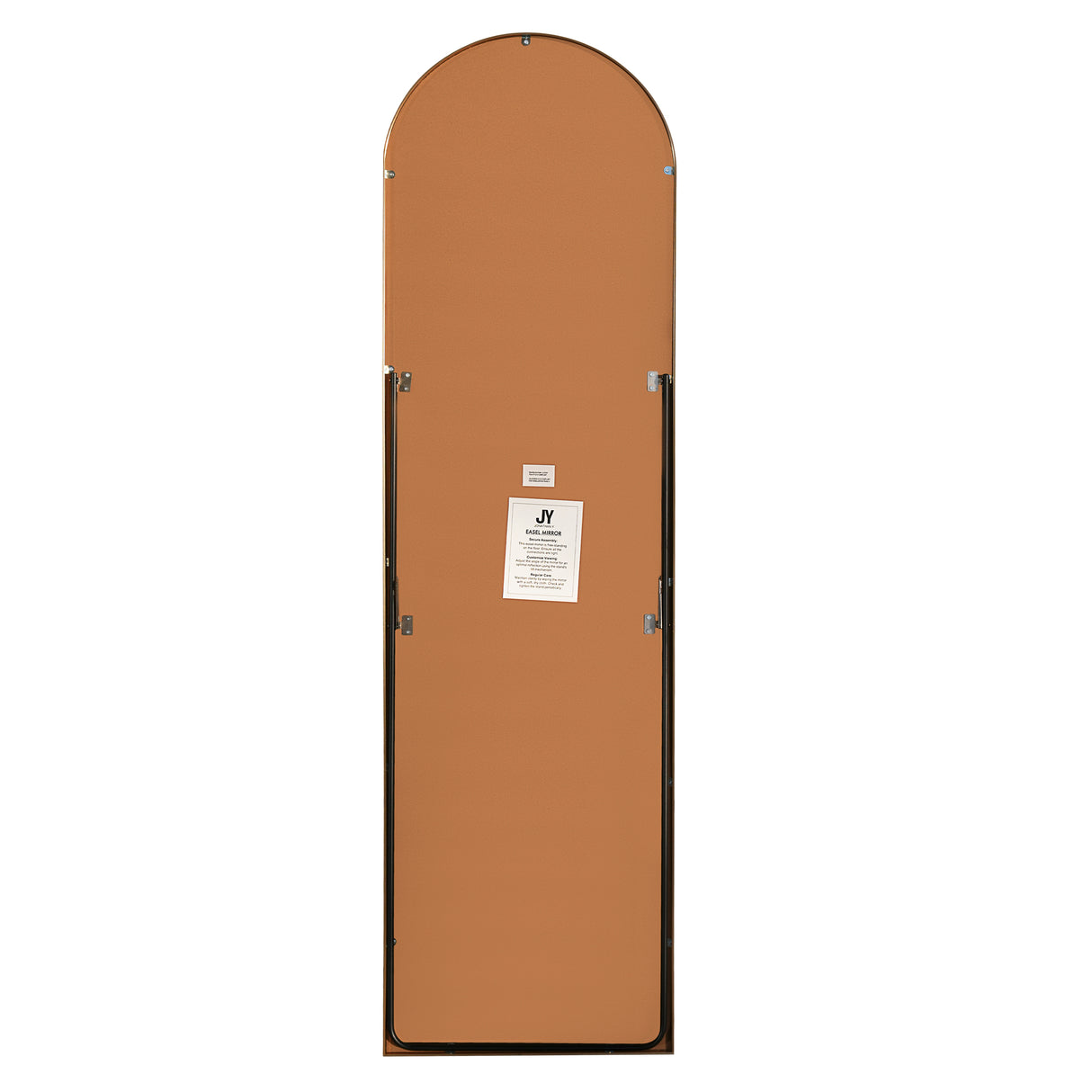 Adrian Large Arched Metal Framed Floor Full-Length Mirror