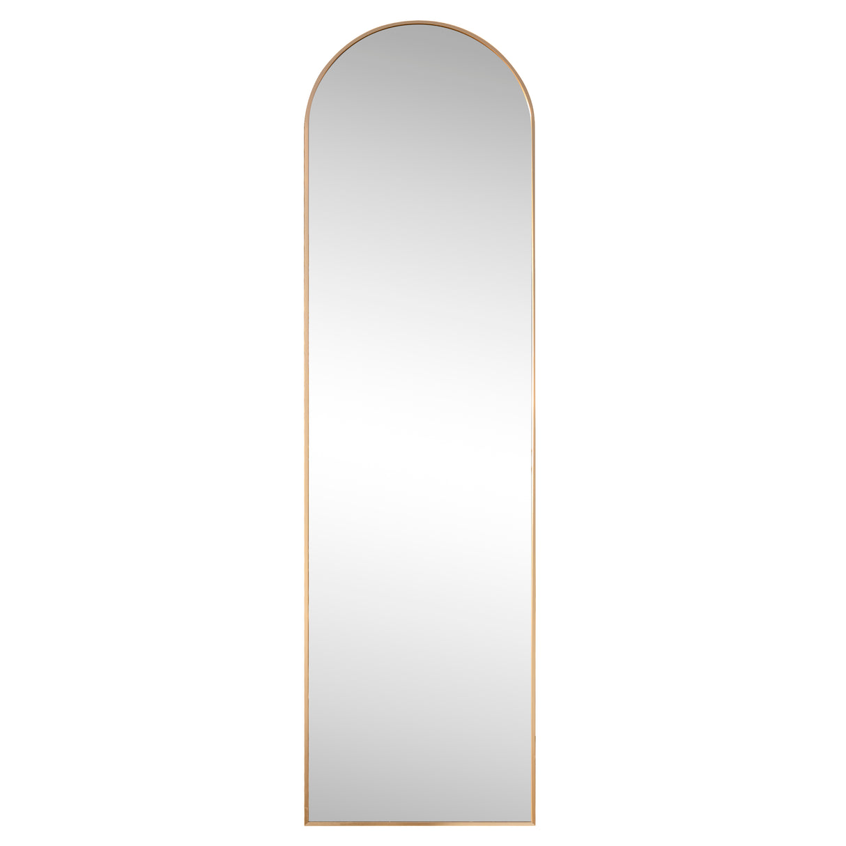 Adrian Large Arched Metal Framed Floor Full-Length Mirror