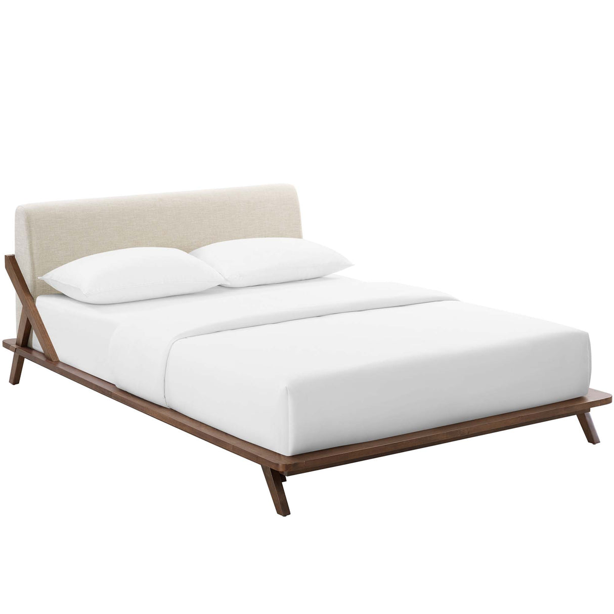 Luella Upholstered Fabric Queen Platform Bed by Modway