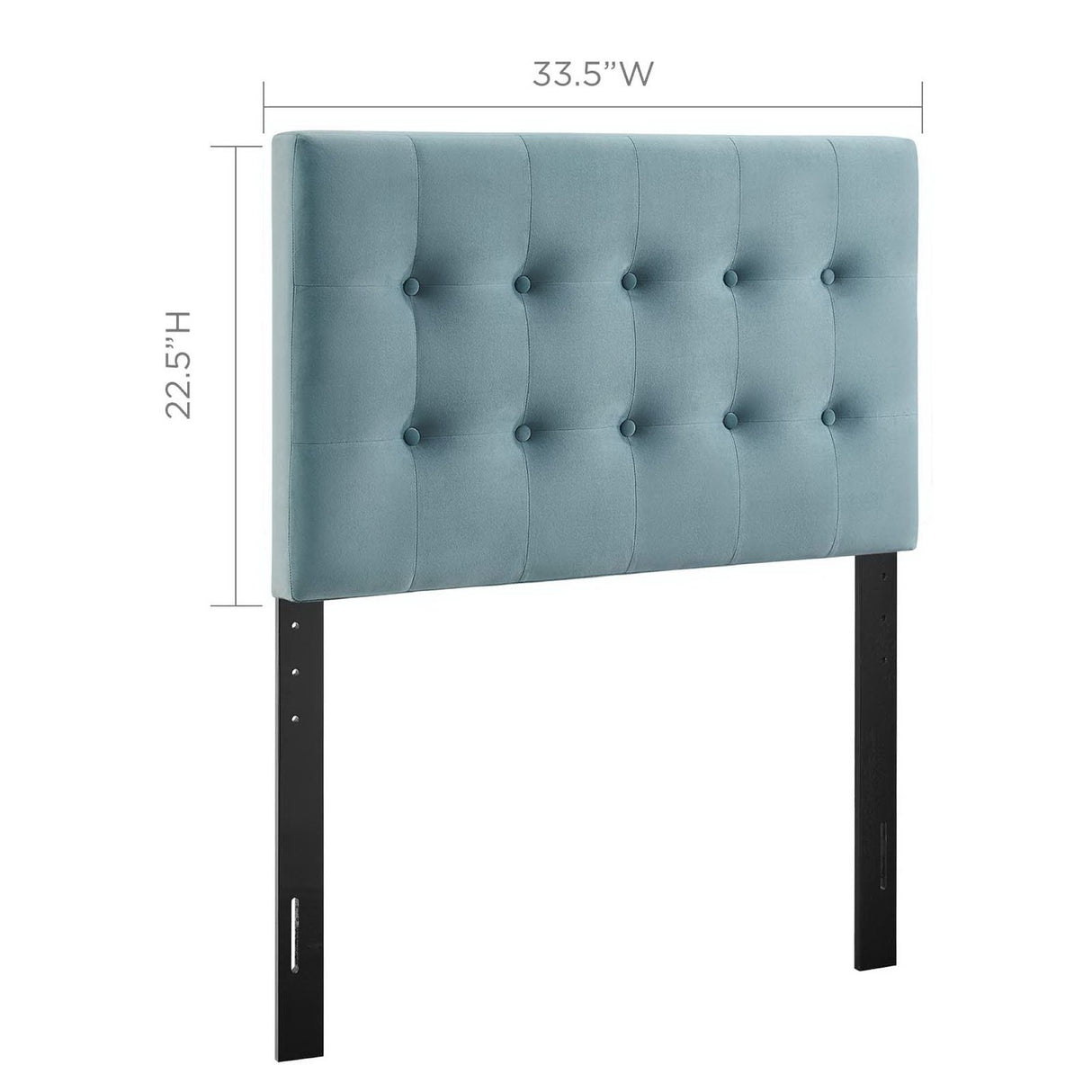 Emily Biscuit Tufted Performance Velvet Twin Headboard by Modway