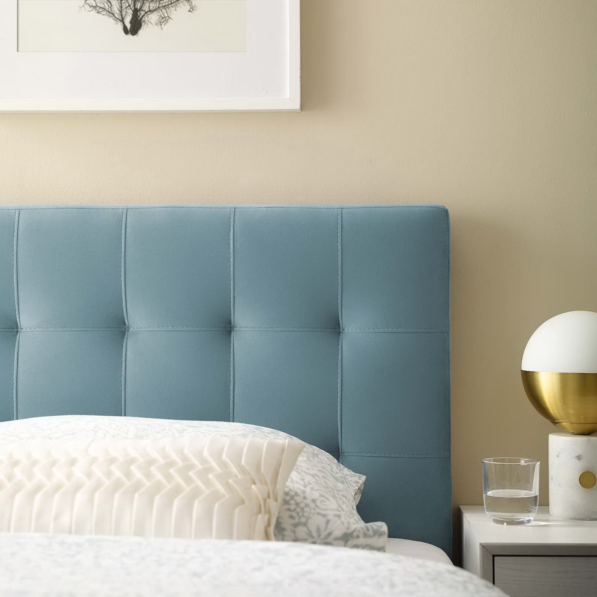 Lily Biscuit Tufted Performance Velvet Twin Headboard by Modway