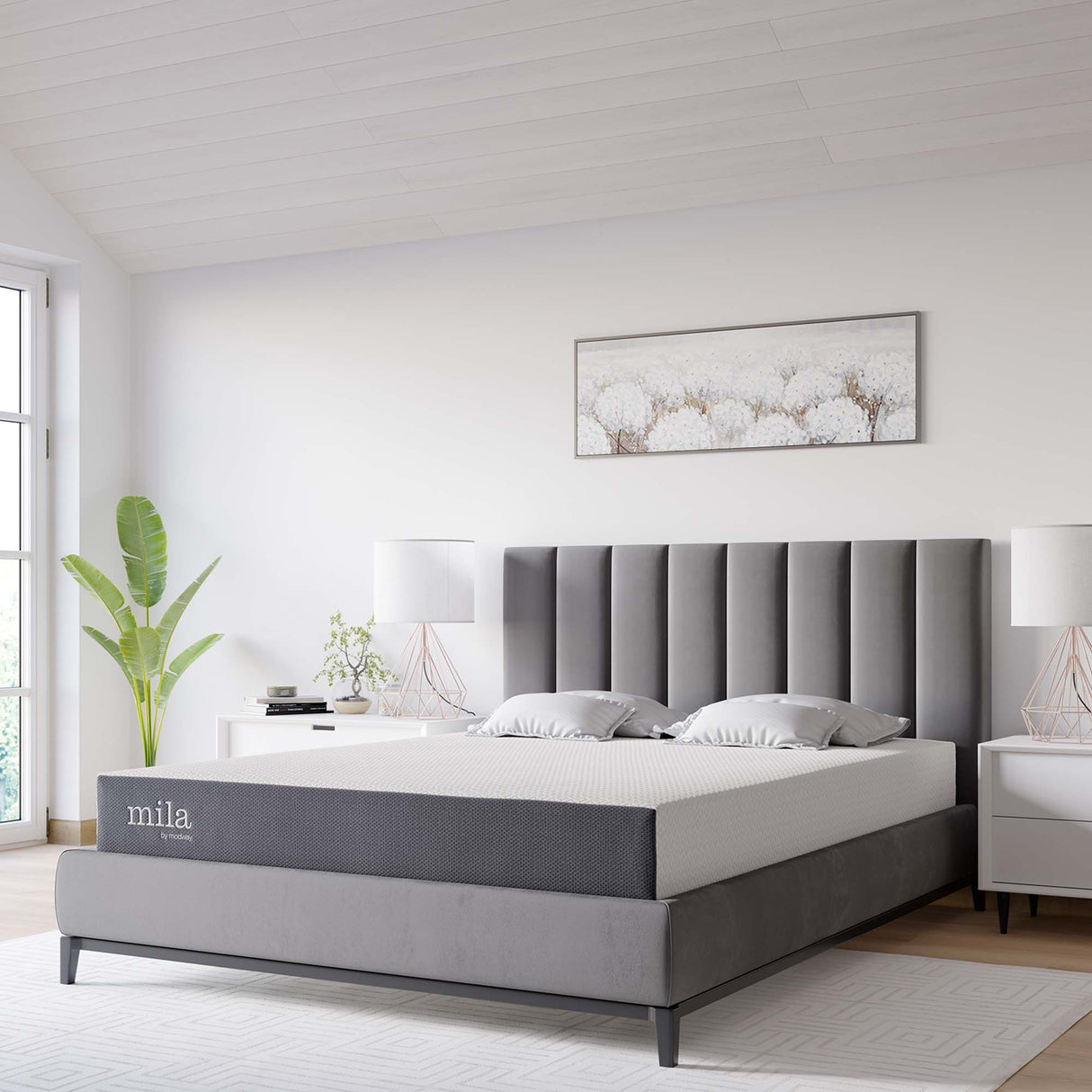 Mila 8" Queen Memory Foam Mattress by Modway