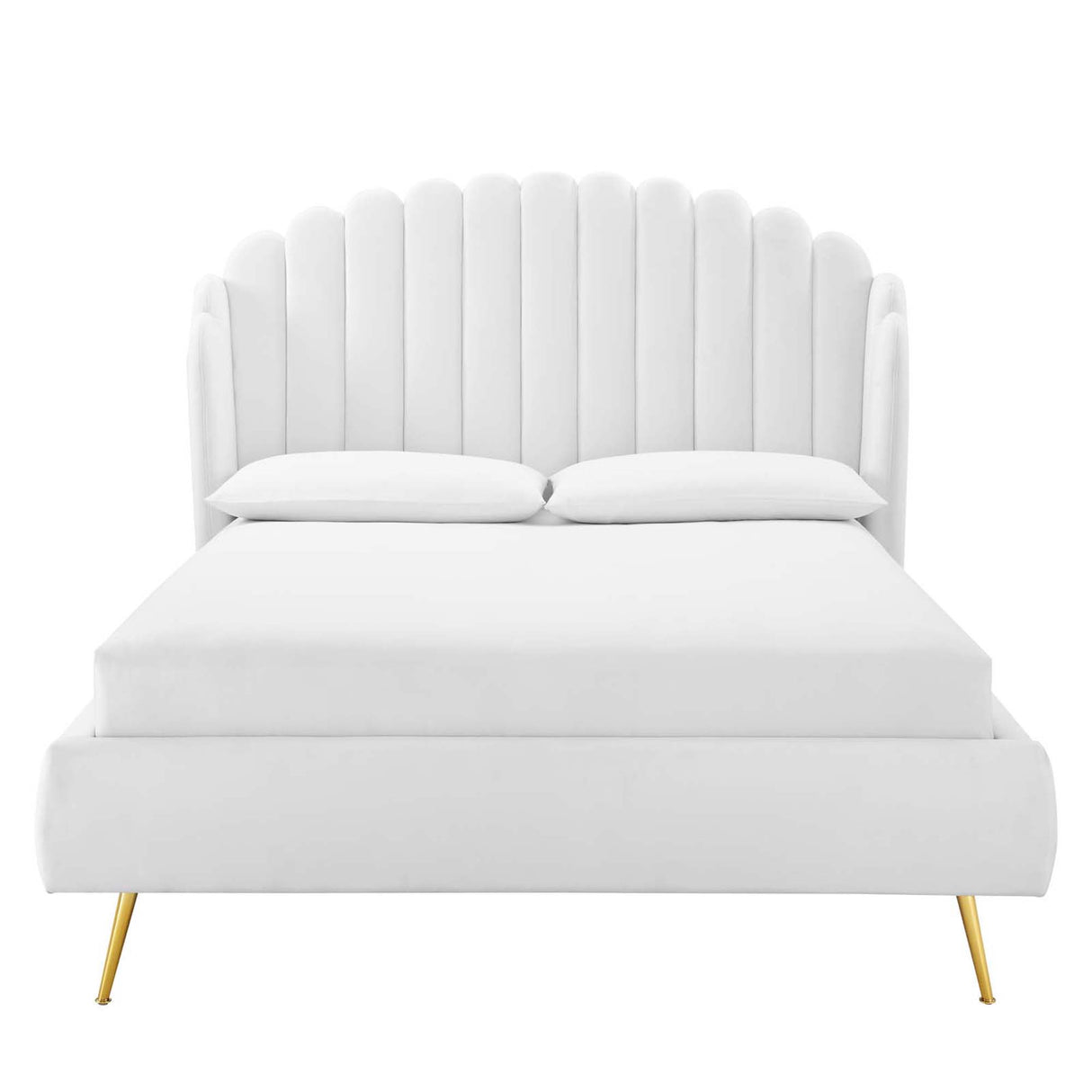 Lana Performance Velvet Queen Wingback Platform Bed by Modway