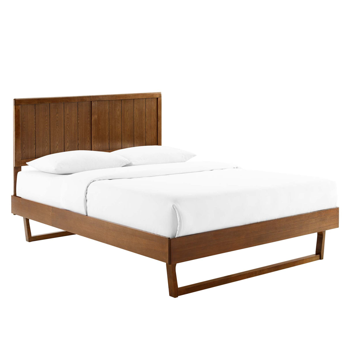 Alana Wood King Platform Bed with Angular Frame by Modway