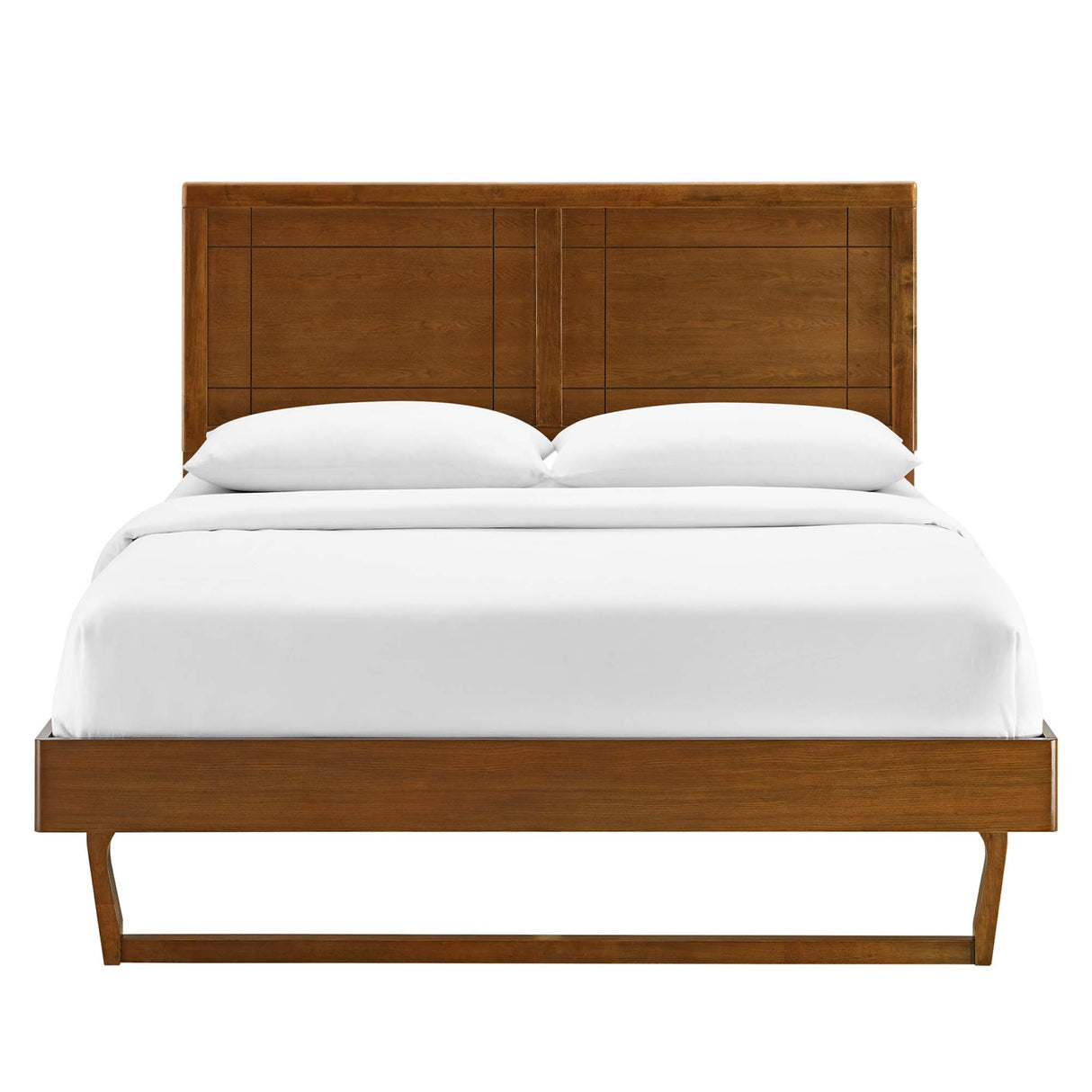 Marlee Wood King Platform Bed With Angular Frame by Modway