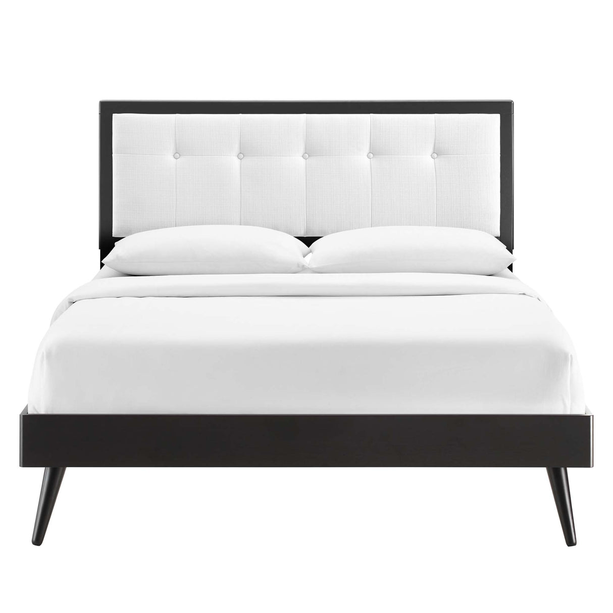 Willow Wood King Platform Bed With Splayed Legs by Modway